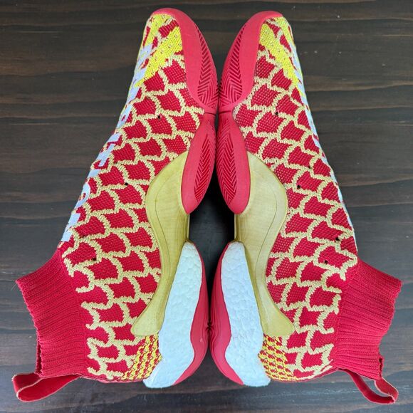 Adidas Pharrell x Crazy BYW CNY Sneakers AMBITION Red Yellow Men\'s 13 main image 11